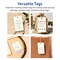 2" x 3-1/2" Rectangle Rounded Corners, Matte Ivory Printable Tags